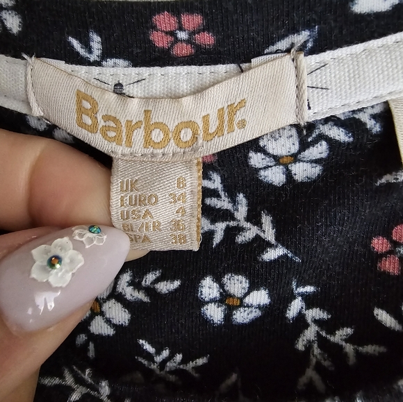 NWT $155 BARBOUR Cassley Floral Long Sleeve Side Pocket Midi Dress Size 4 - Picture 13 of 13